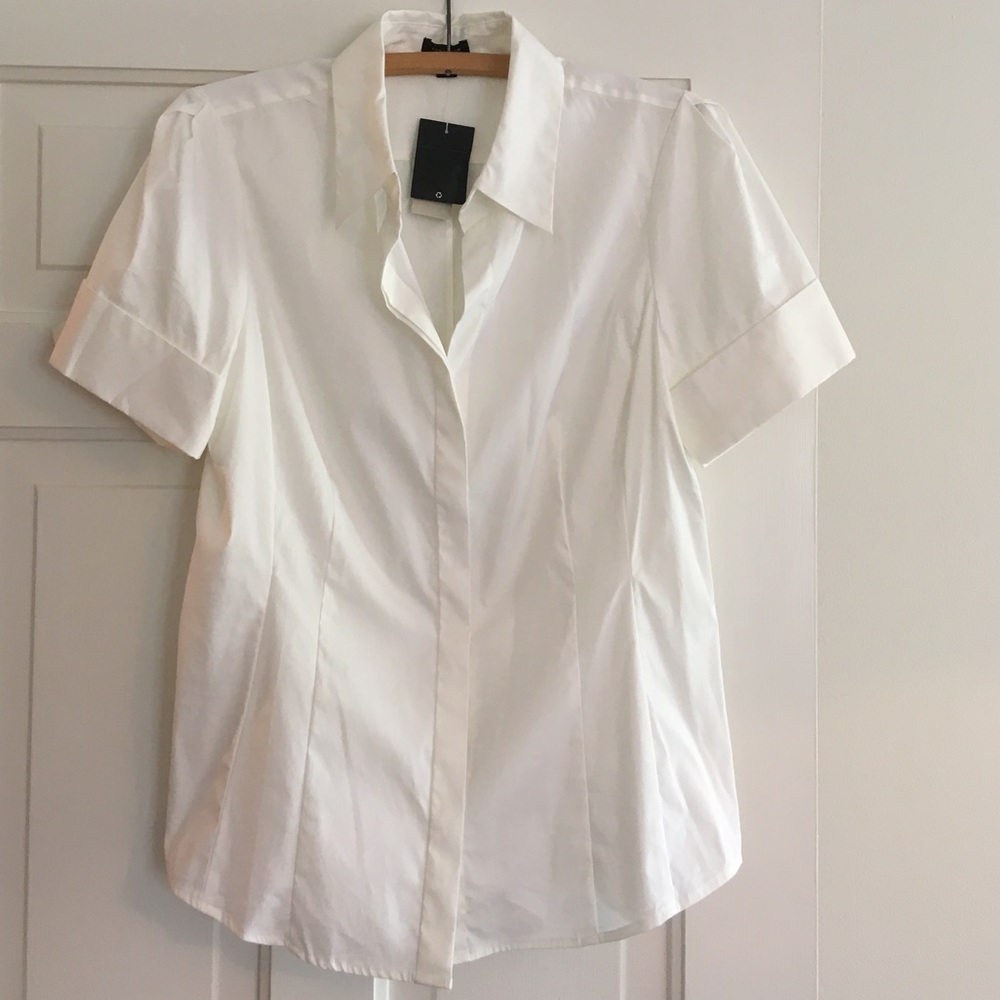 Ann Taylor Blouse with French cuff sleeves, NWT